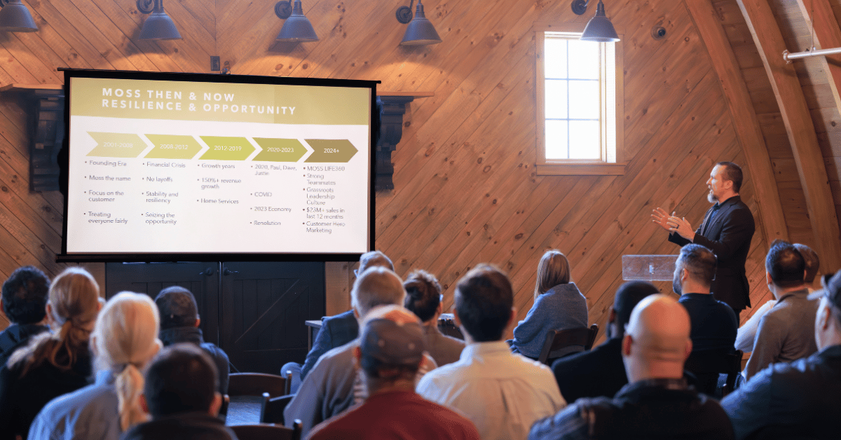 Paul, MOSS CEO, discussing the company's history and milestones