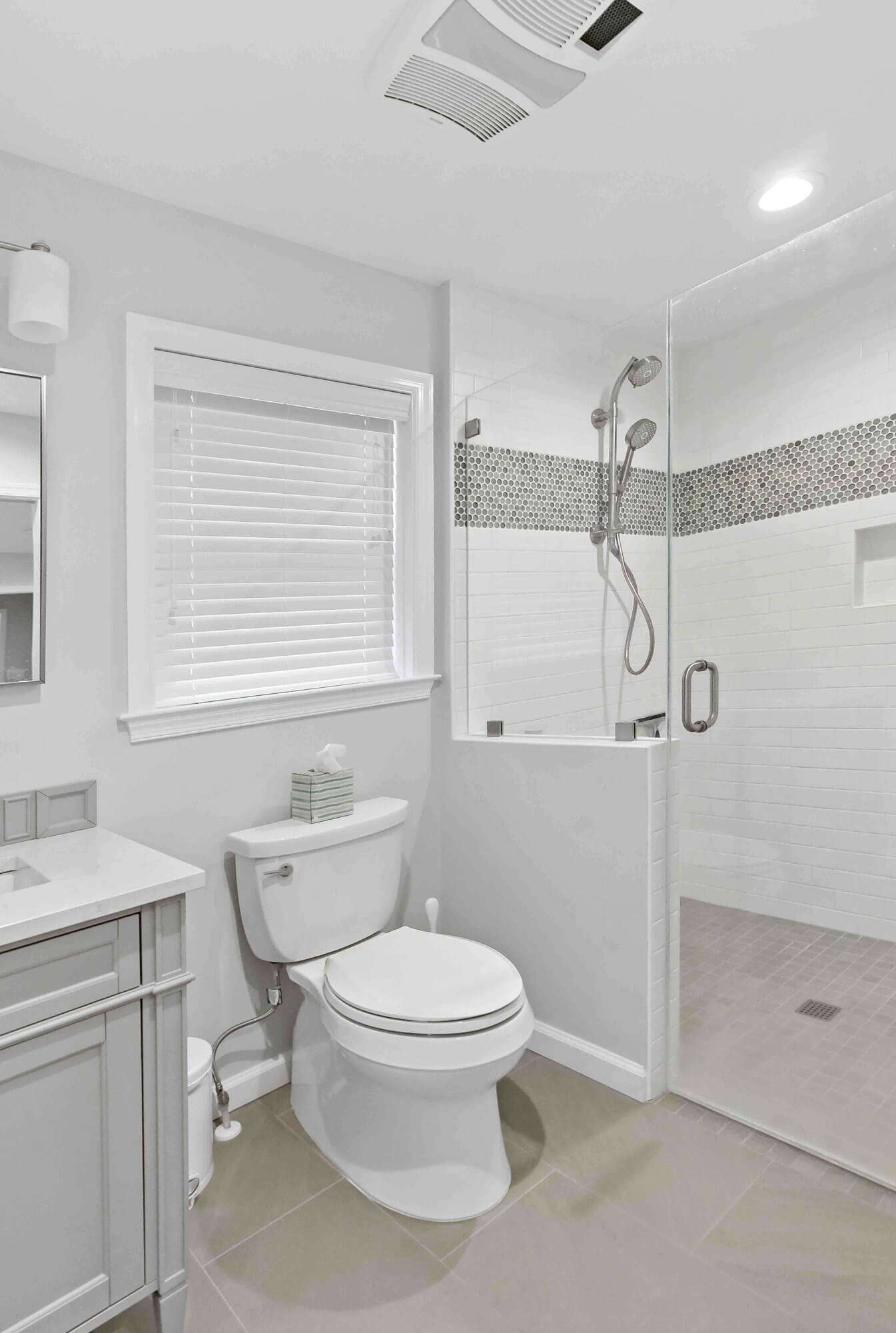 Full bathroom all white