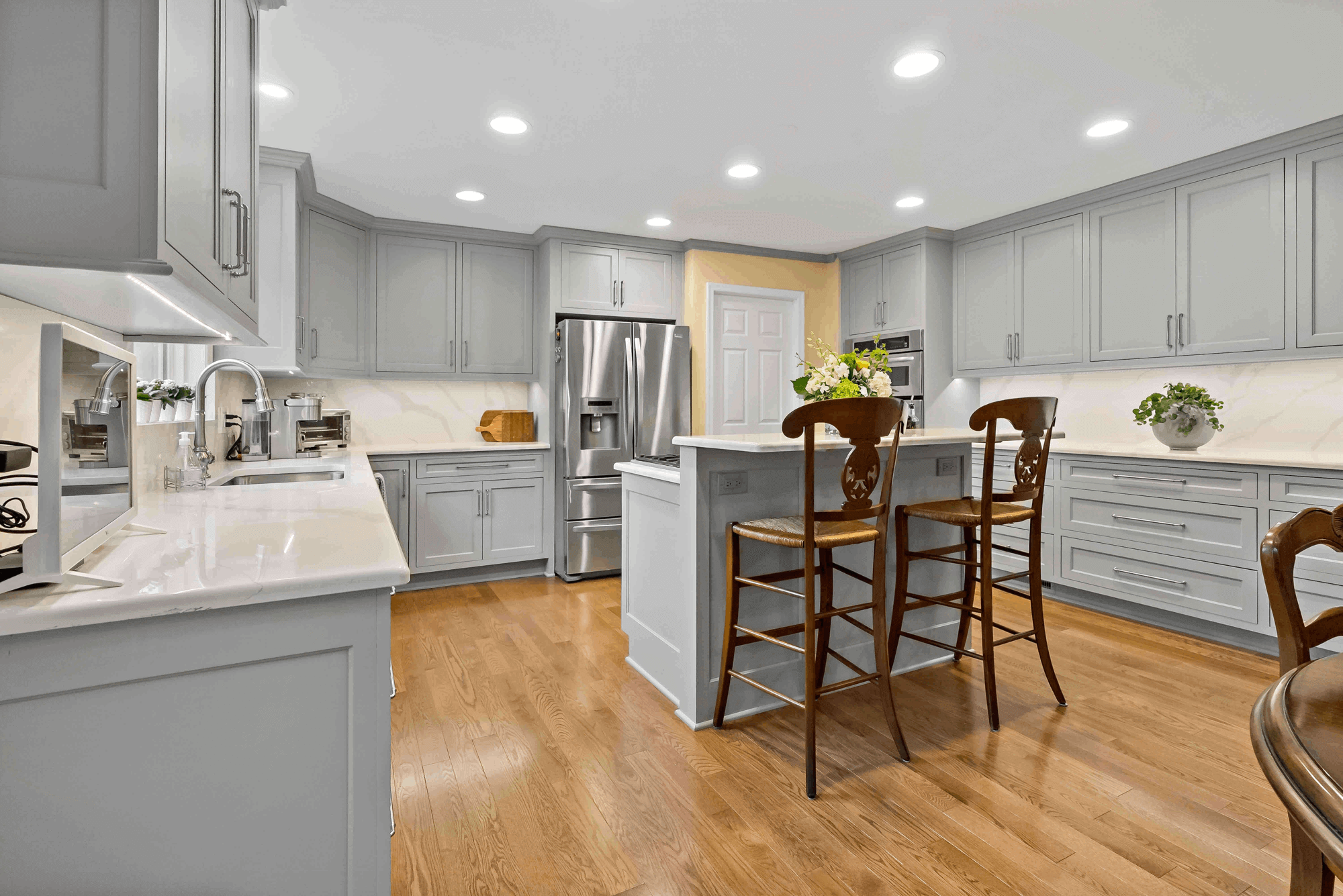 Two seats at kitchen island