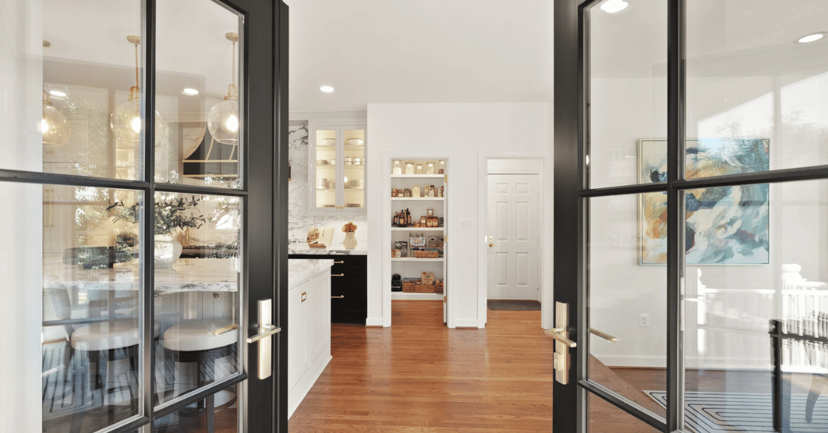 After: reconfigured pantry