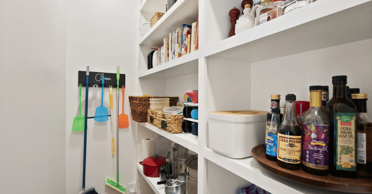 After: pantry with better storage and flow