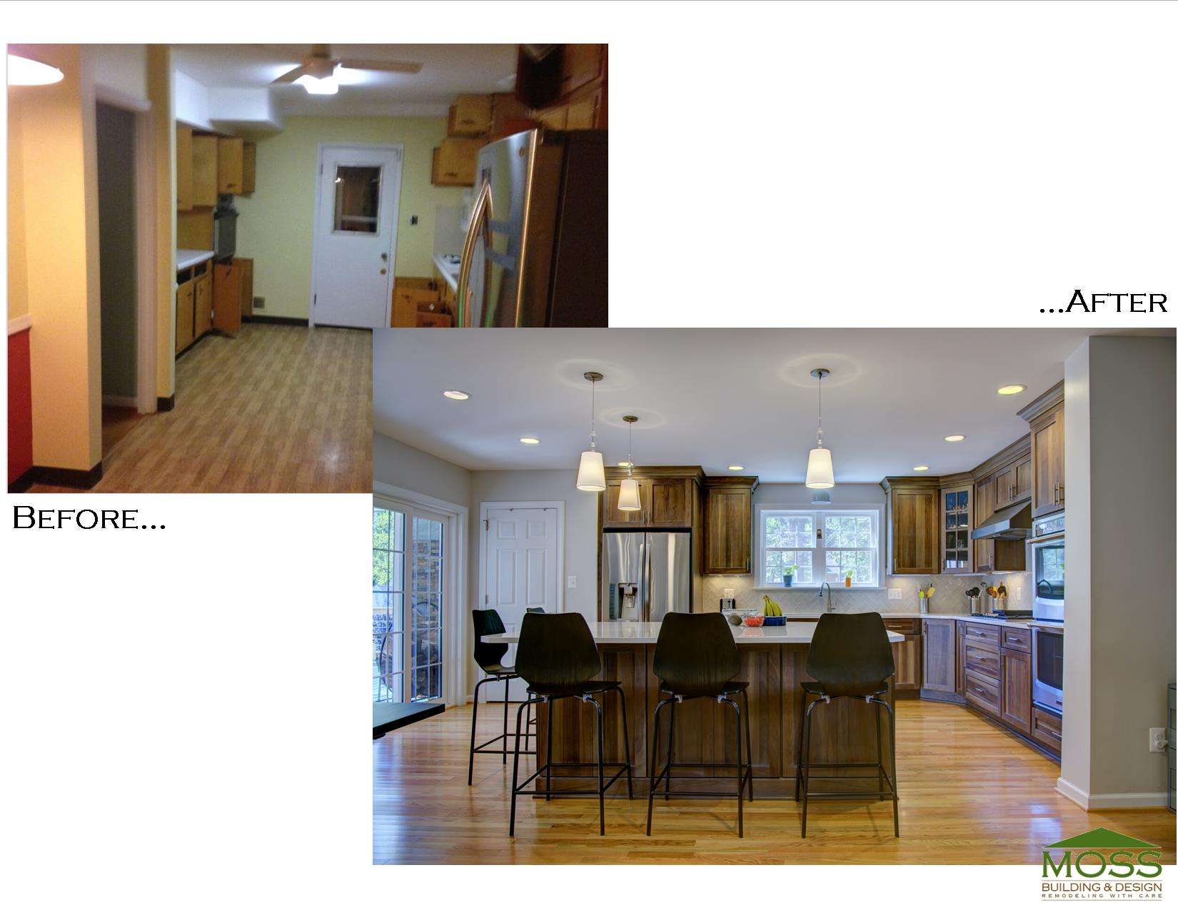 Photo Before and After Allen Kitchen