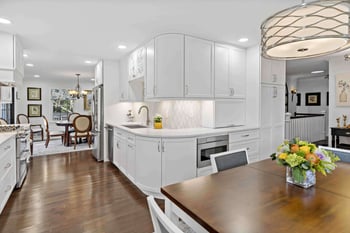 Annandale kitchen remodel with curved countertop