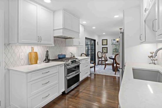 Annandale Kitchen Remodel with white cabinets