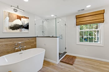 Herndon Primary Bathroom view of tub and shower