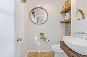 Water closet in herndon primary bathroom