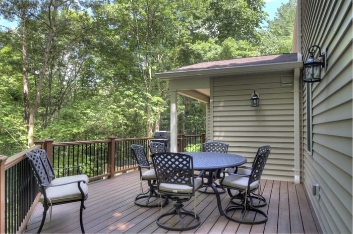 porch and deck designs with patio furniture