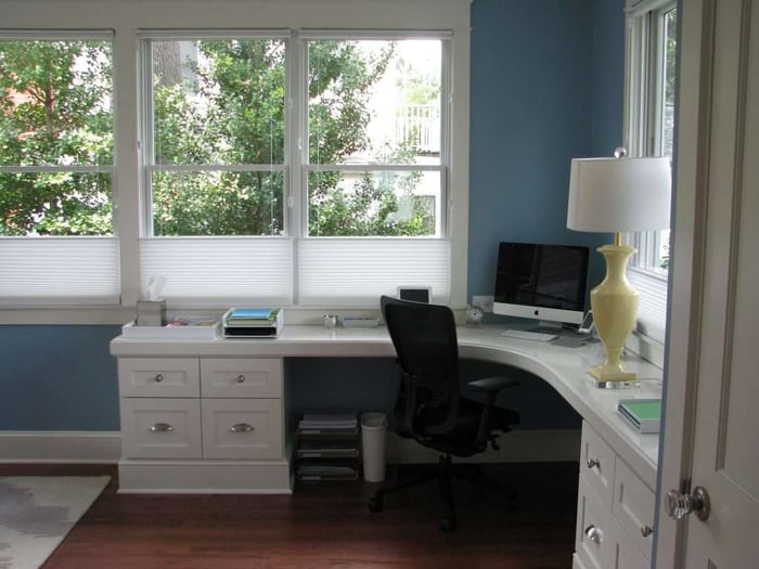 home office additions white with mac