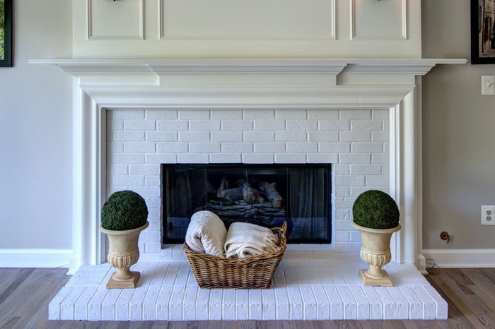 Design Inspiration White Brick Fireplace