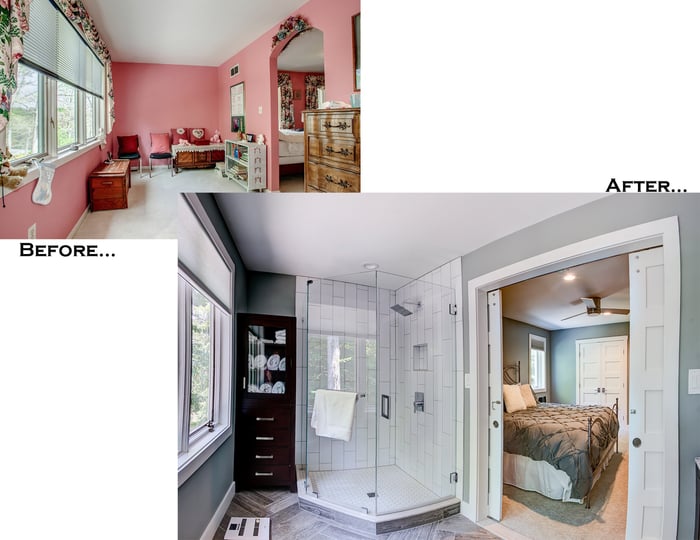 Hawkins Bathroom Before and After