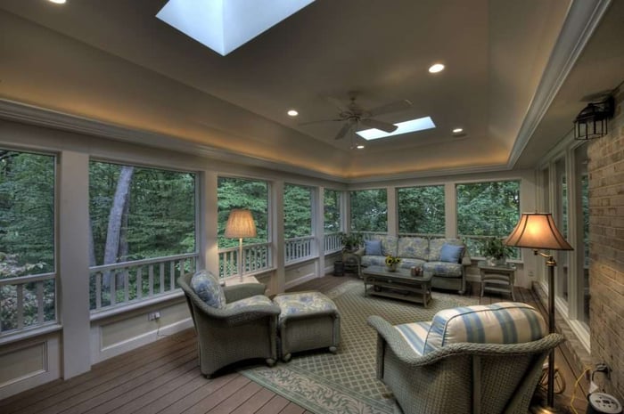 screened in porch and deck designs