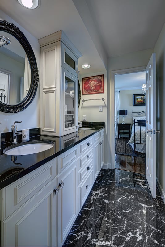 Design Inspiration Fairfax Station Bathroom Dark Floors