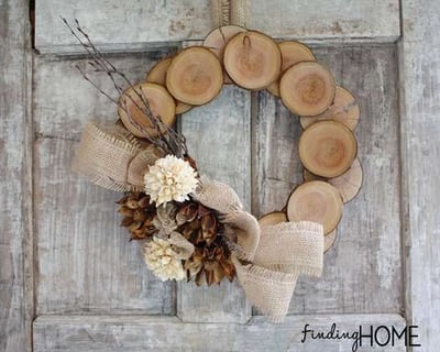 burlap wreath