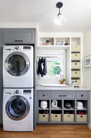 Vertical Small Space Laundry Room