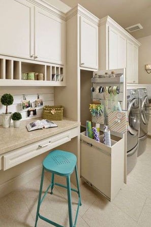 Multifunctional efficient laundry room