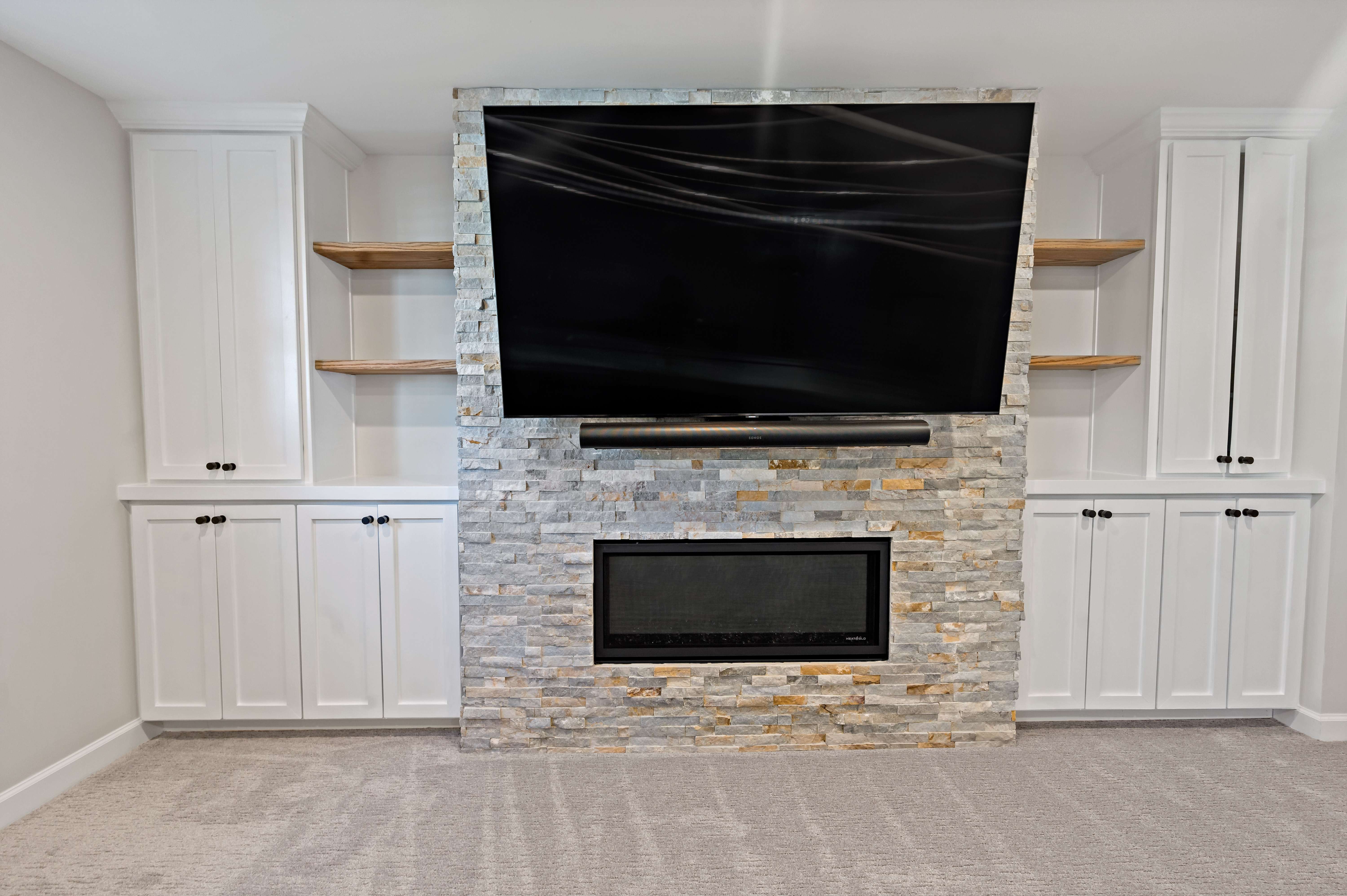 Stone Fireplace