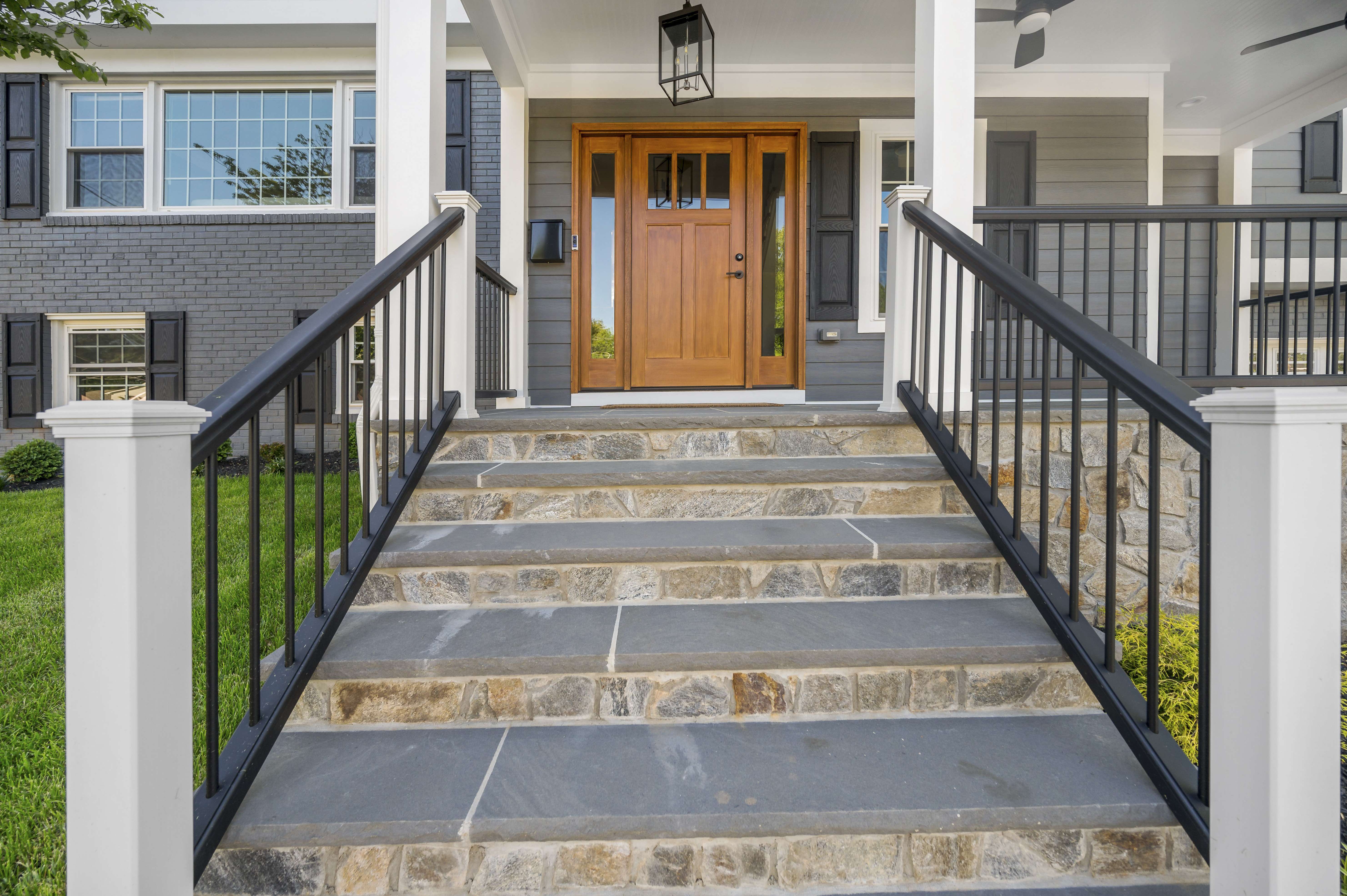 Stone Front Porch Steps