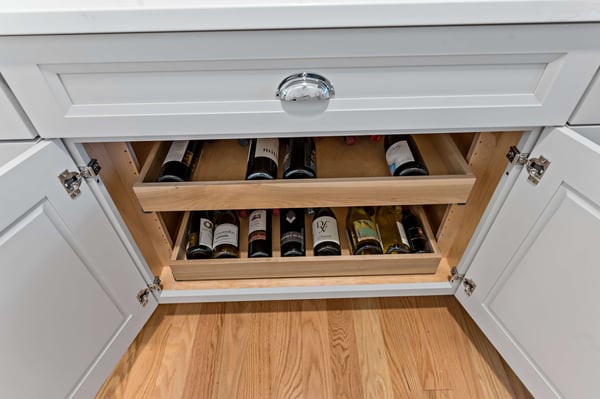 Pull Out Wine Storage in kitchen