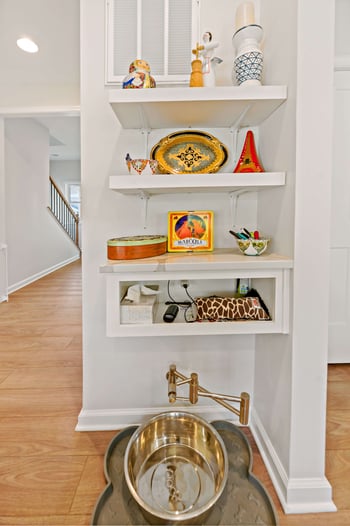 Built In Corner Shelves