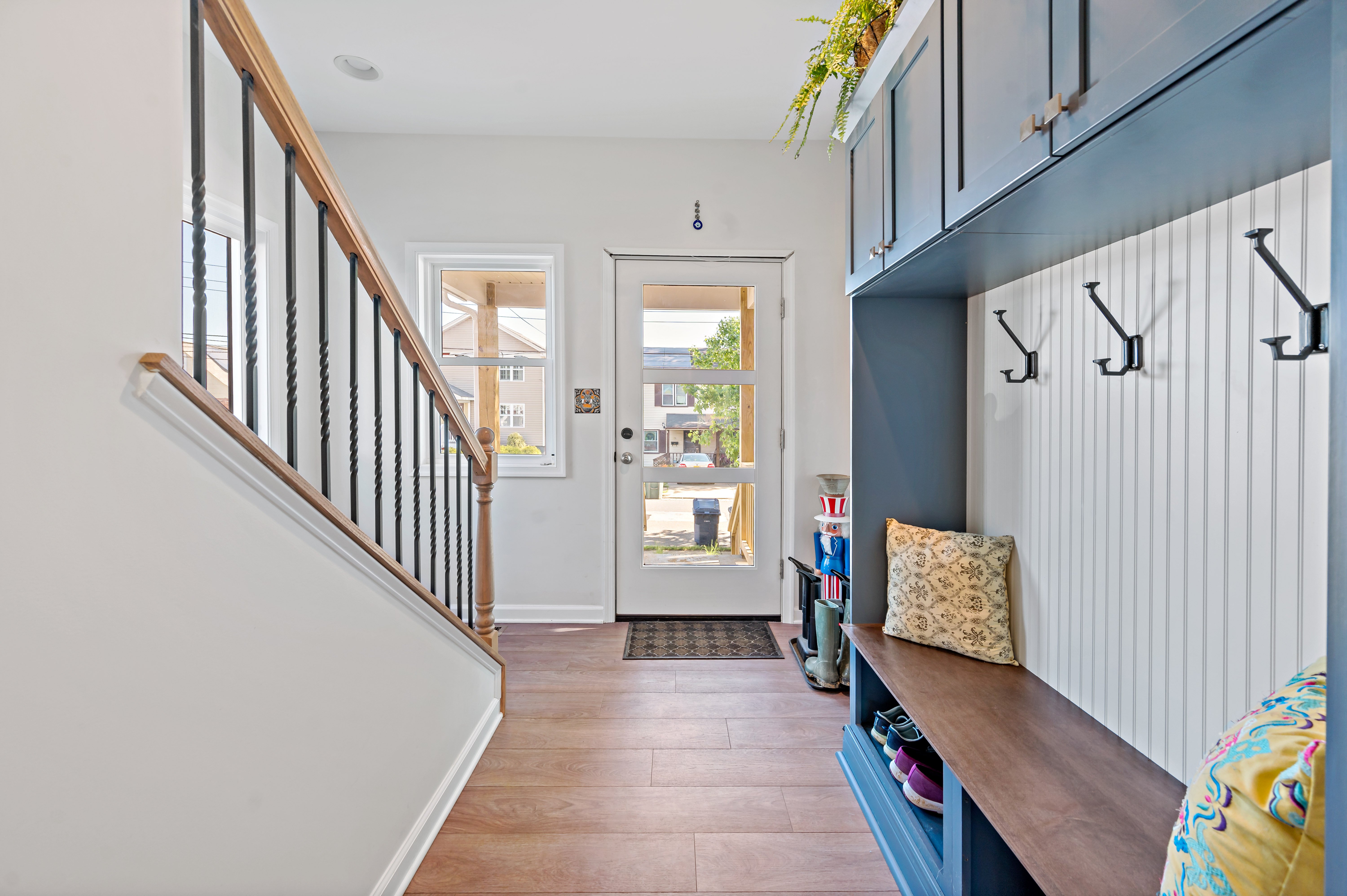 Mudroom Bench and Cabinets