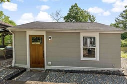 garage transformed into suite to host overnight guests