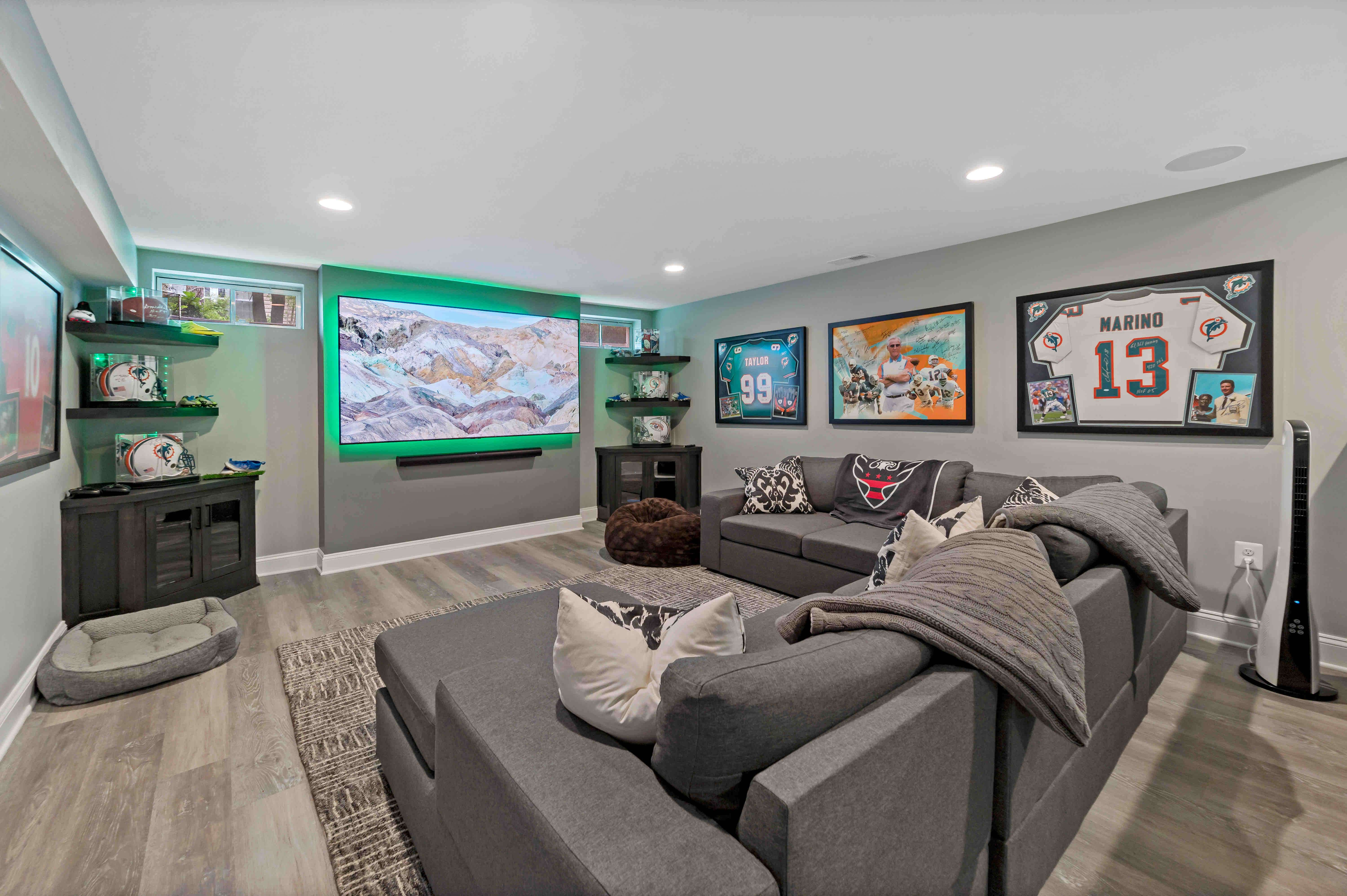 Basement Entertainment Space
