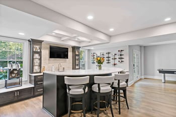 Basement bar in haymarket home