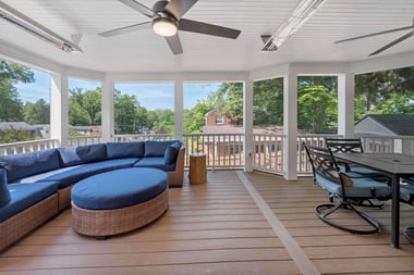 Beautiful Screened Porch Gives Arlington Homeowners Space for Entertaining and Relaxation