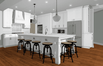 Kitchen remodel renderings