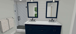 double vanity bathroom renderings