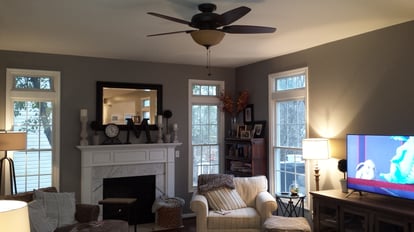 living room before remodel