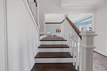 Stairwell Landing white and brown