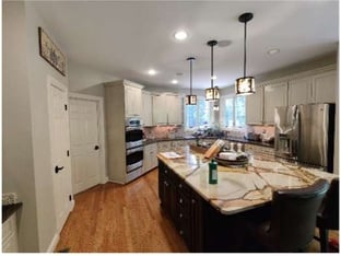 Before image of outdated kitchen before remodel