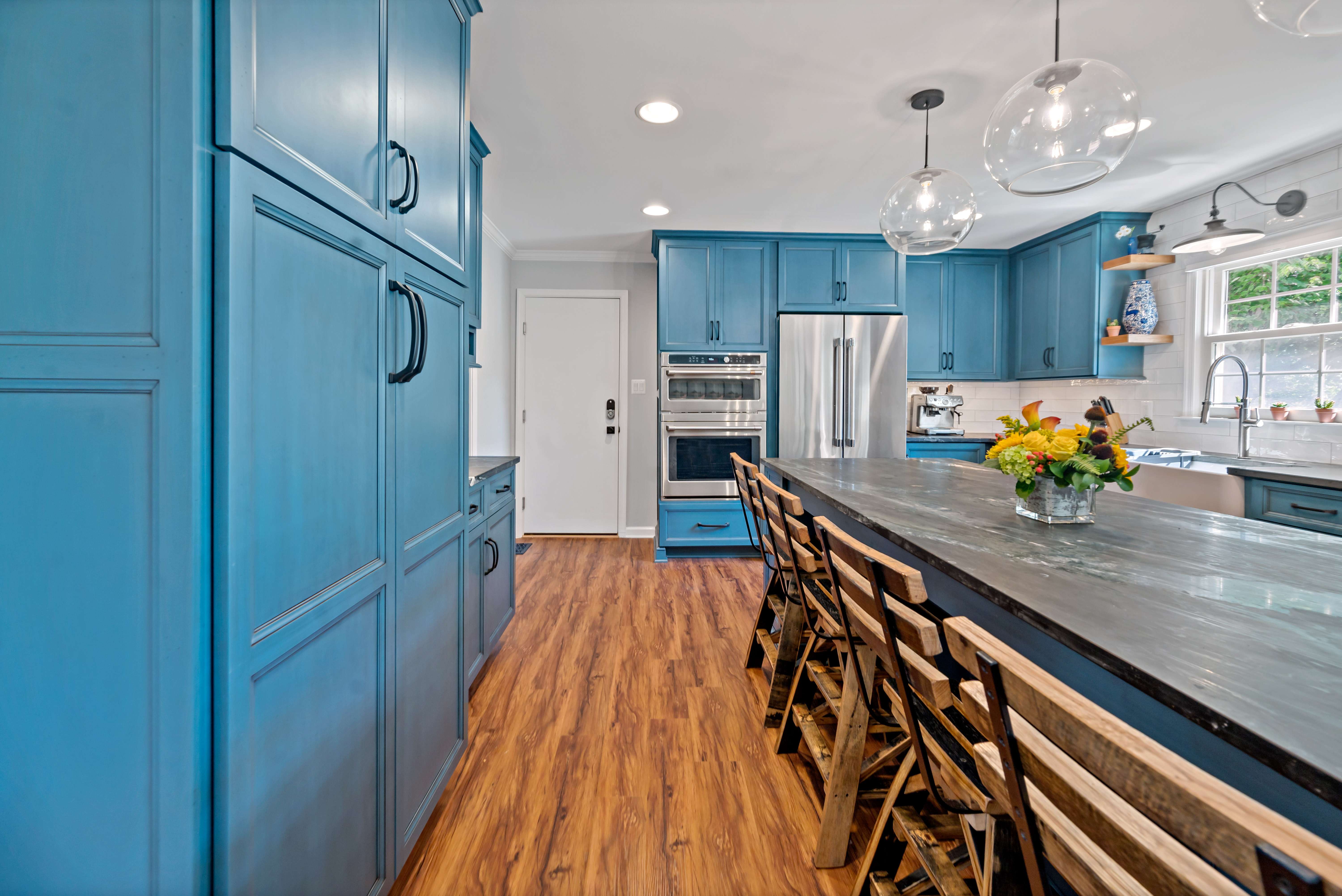 Blue Kitchen Cabinets