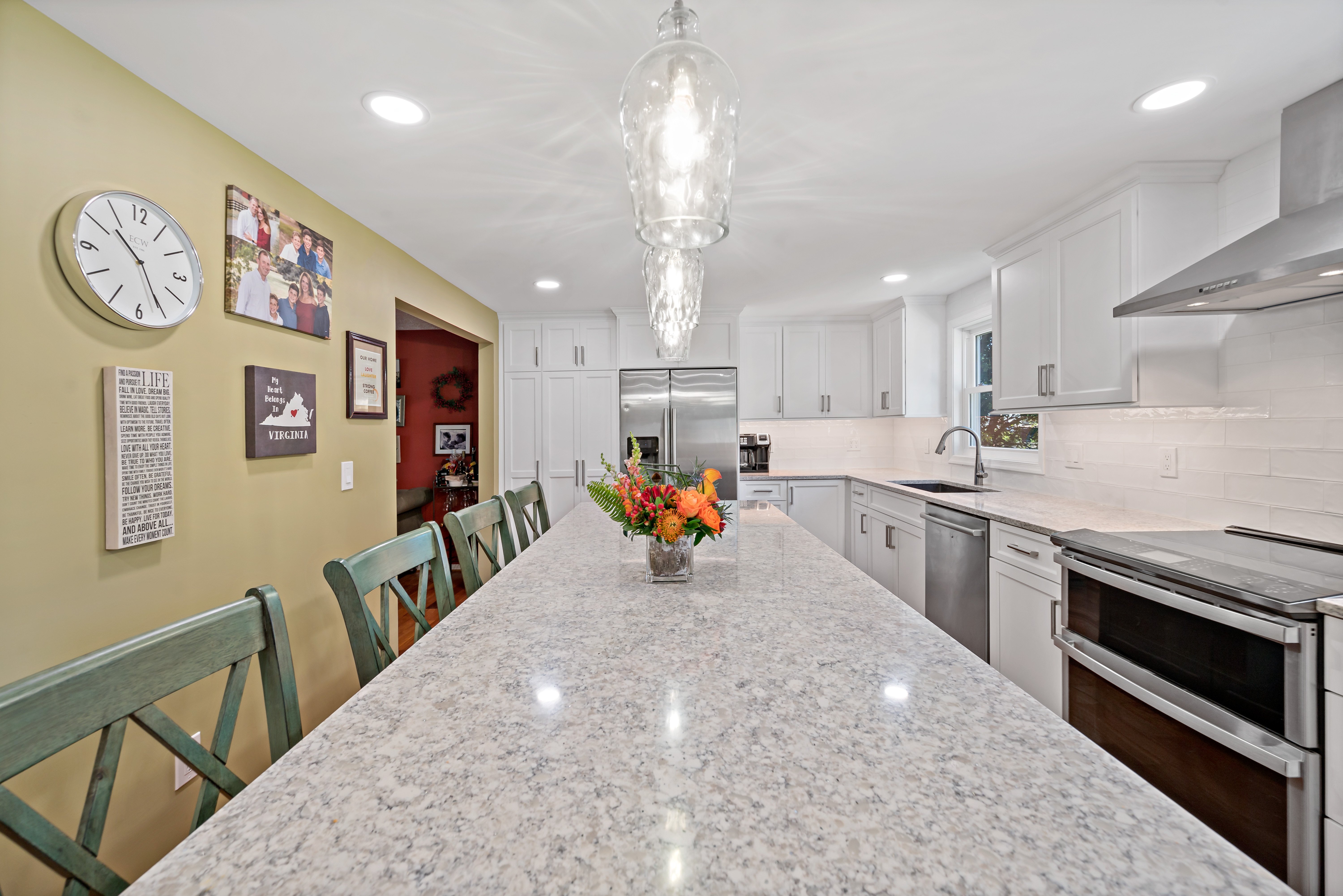 Warm and Cool Toned Kitchen