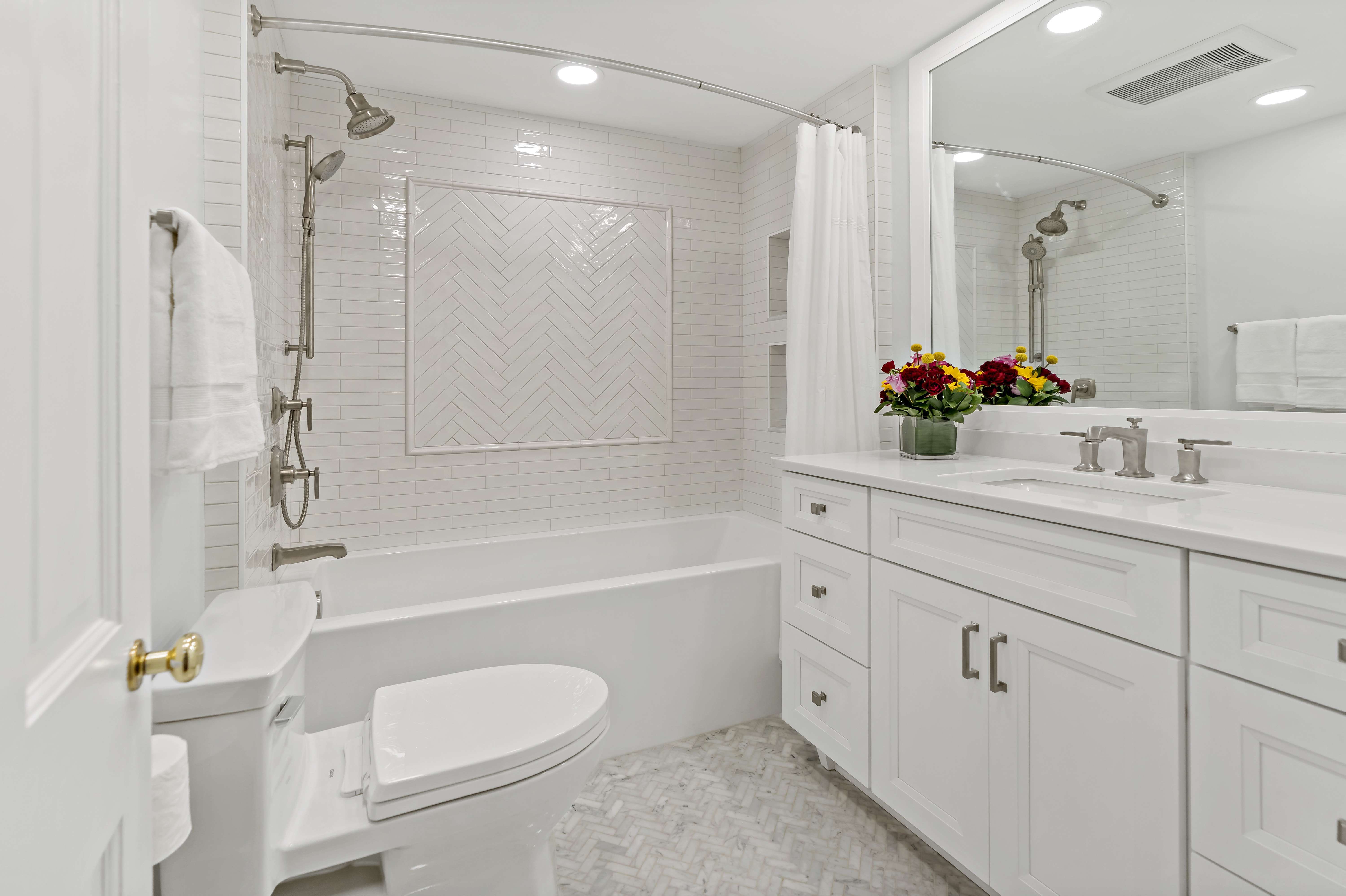 Beautiful Updates Transform Alexandria Bathrooms into More Functional Spaces