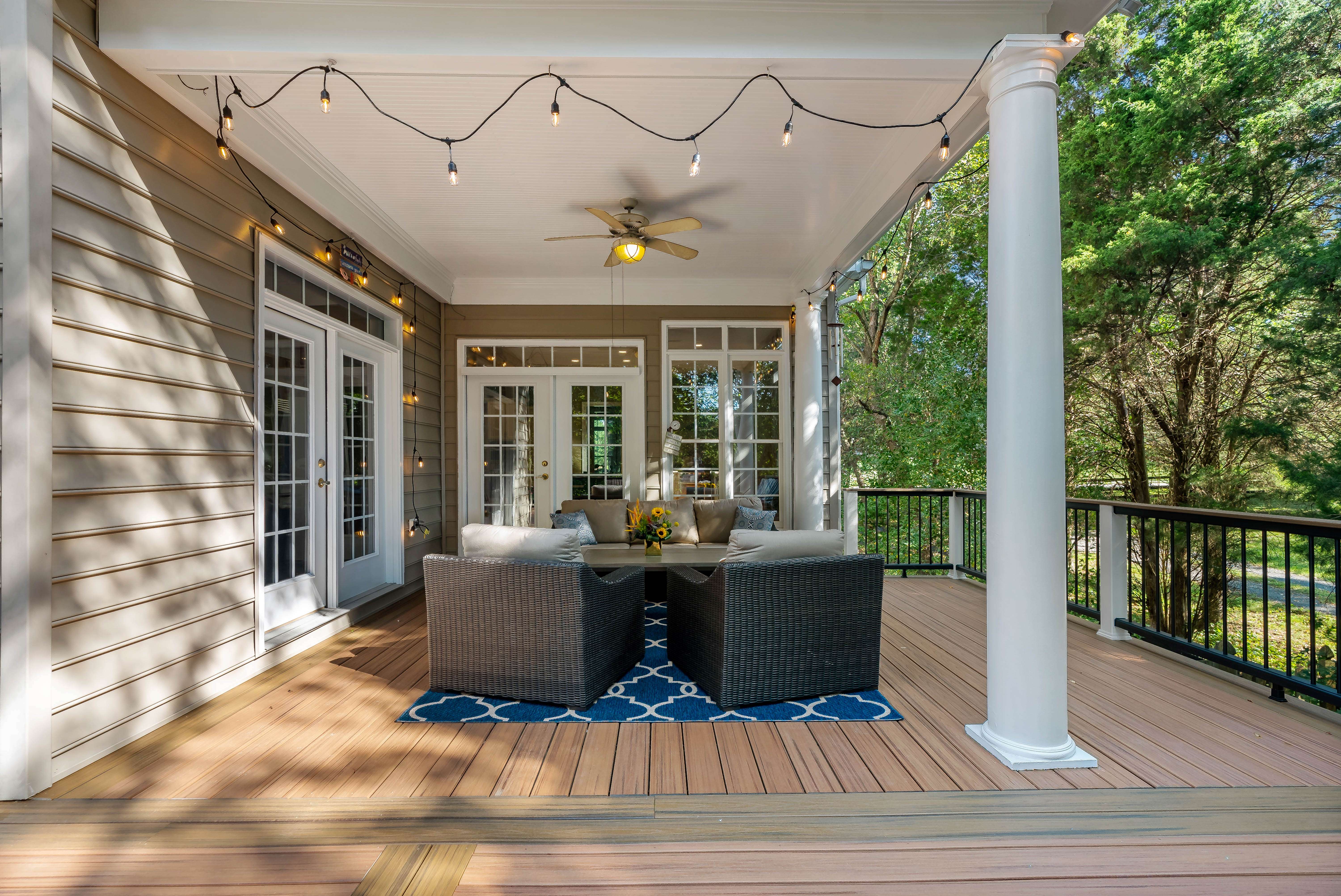 Beautiful New Deck Provides Ample Outdoor Living Space for Chantilly Family