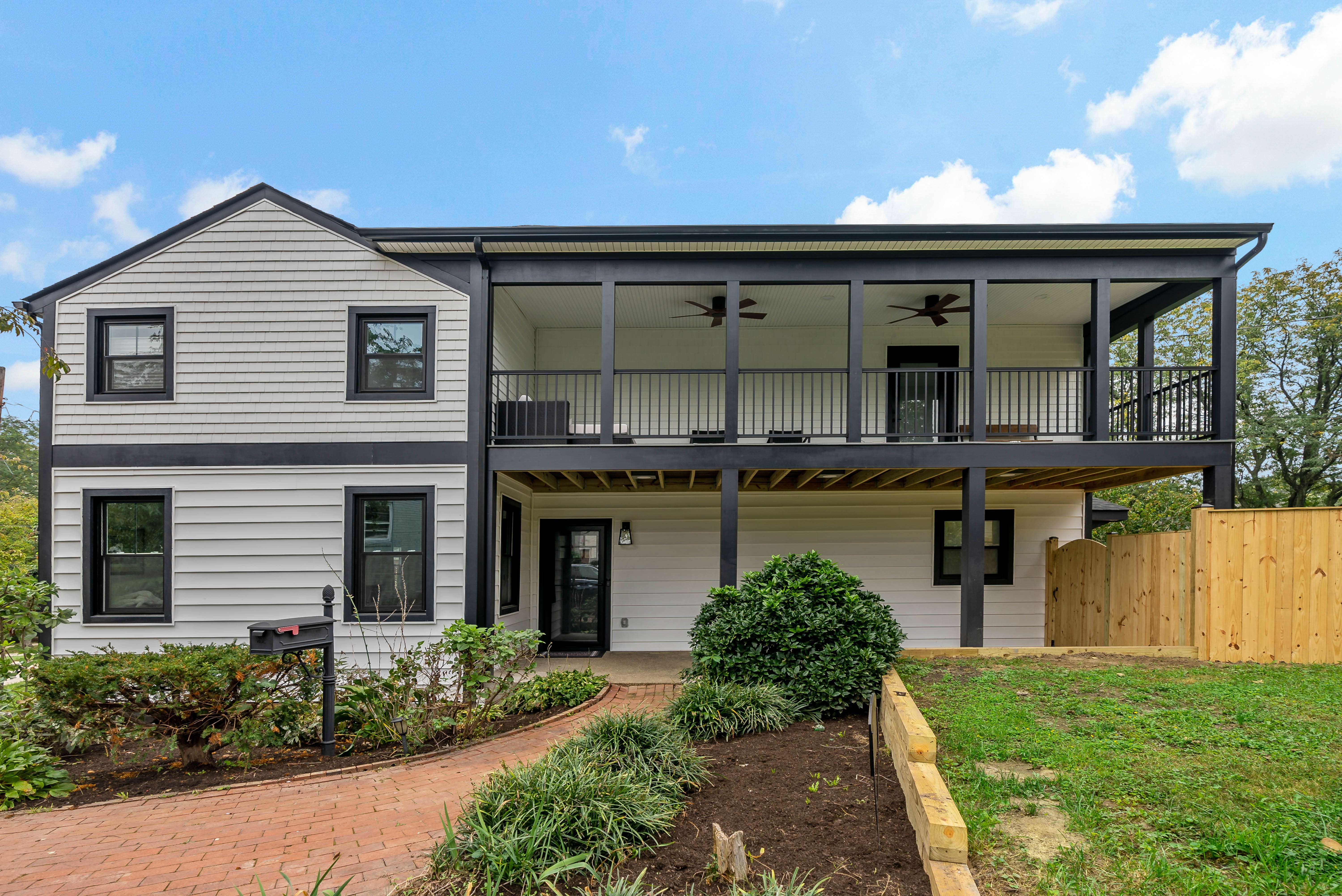 arlington home addition showing new porch and exterior of home