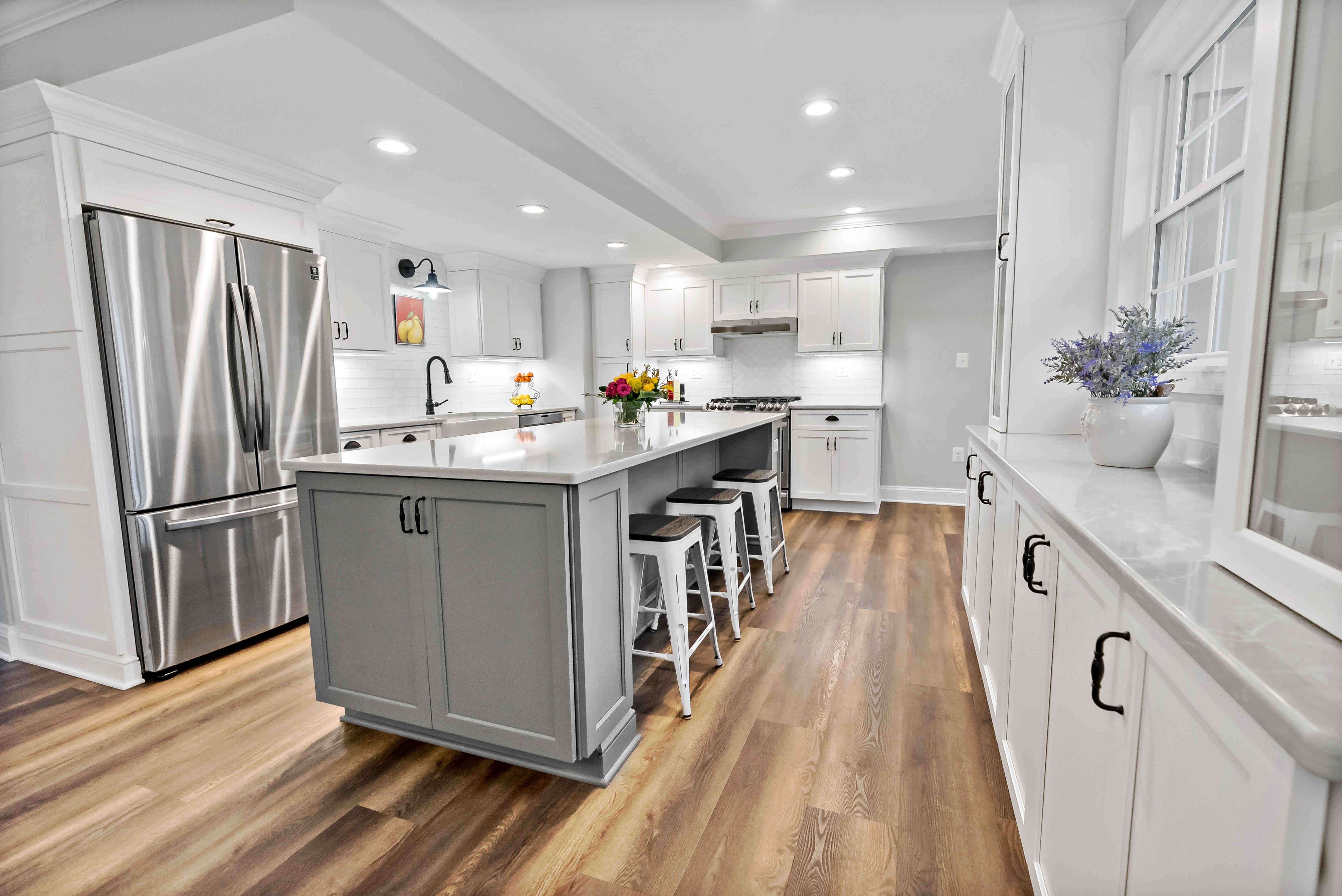Beautiful Remodeled Reston Kitchen & Screened Porch Offer Endless Entertaining Possibilities